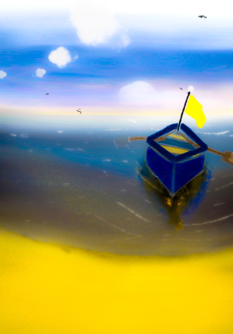 Boat at Sea by JahJah